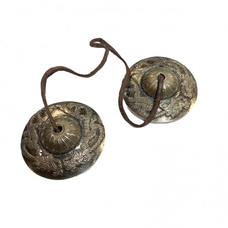 Tingsha Manzira Cymbales Cloches Bouddhiste Tibet Bouddhisme