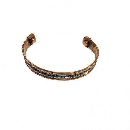 Magnetic copper bracelet to fight against arthritis and rheumatism.