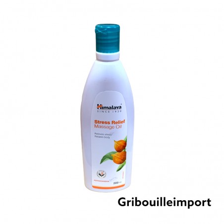 Aceite de masaje desestresante de la marca Himalaya.