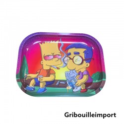 Metal tray of son Simpson Bart.