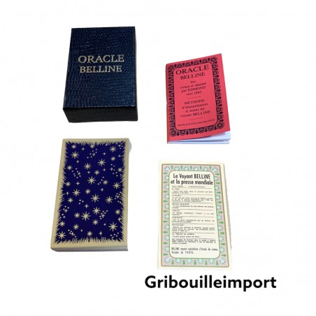 Presentation of the Belline oracle game in a box.