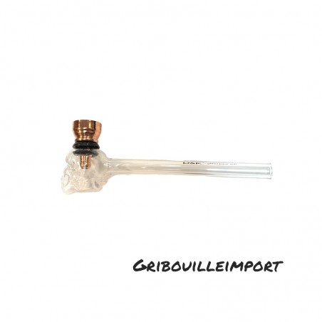 Original Totenkopf Glaspfeife.