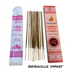 Ayurvedische Rosen-Räucherstäbchen.