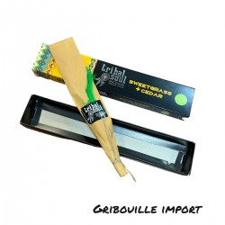 Tribal Soul Räucherschachtel aus Zedernholz und Heu.