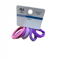 Elastici o elastici per capelli viola.