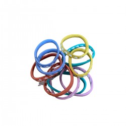 Elastici per capelli in più colori.
