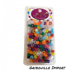 Perline di più colori per le trecce.