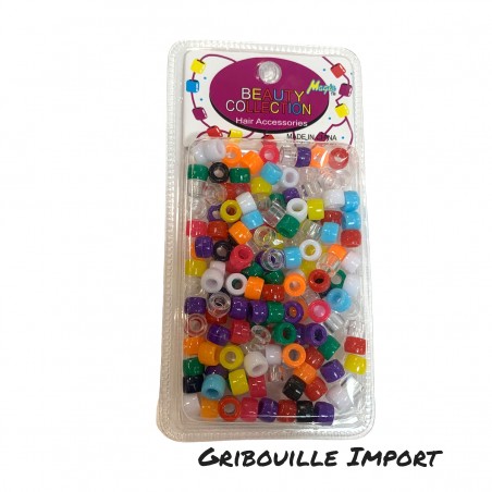 Perline di più colori per le trecce.