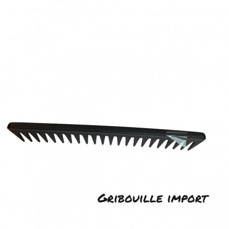 Peine de plástico antiestático con dientes grandes.