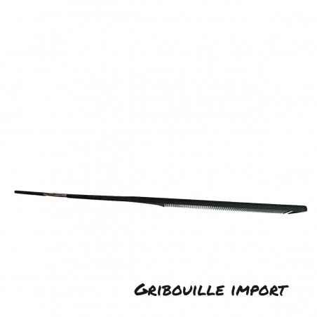 Langer schwarzer Kamm mit Kunststoffschwanz.