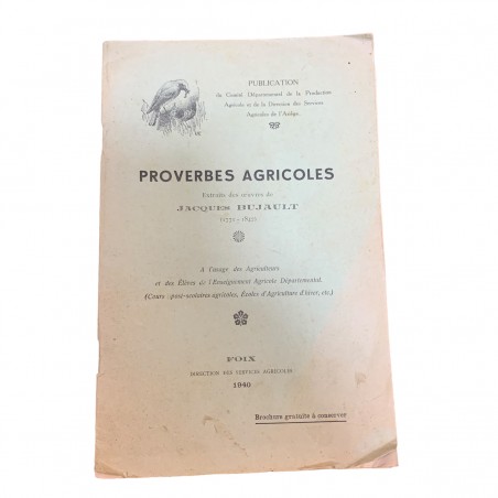 Proverbi agricoli Jacques Bujaault Foix
