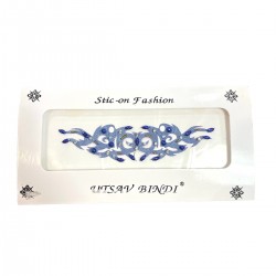Adesivo gioiello in pelle di zaffiro Bindi
