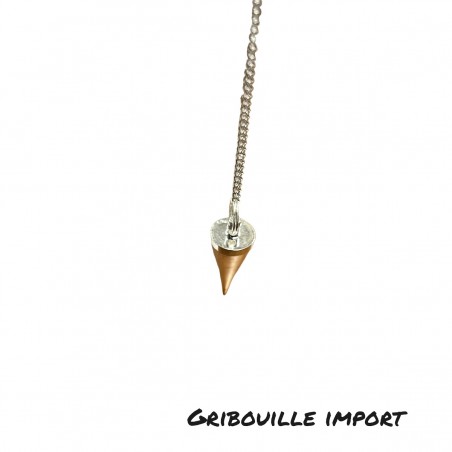 Konisches Pendel aus silbernem Metall