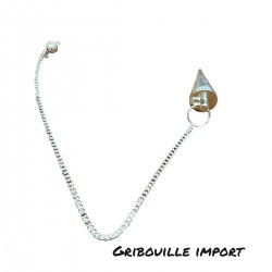 Konisches Pendel aus silbernem Metall