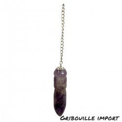 Egyptian thot pendulum in amethyst stone.