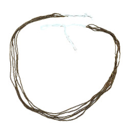 Baya Glänzende braune Nierenhalskette