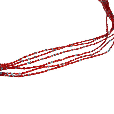 Collarín Baya Rojo Azul