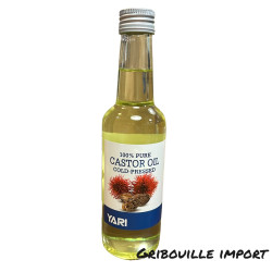 Bouteille de pure huile de ricin ou castor.