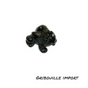 Grenouille en pierre verte jade du Canada.