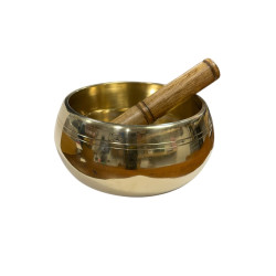 Ciotola buddista in bronzo incisa