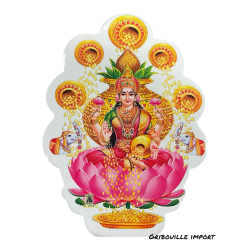 Doppelseitiger Aufkleber "Göttin Lakshmi"