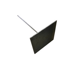 Stahlsockel, 200 x 200 mm, 400 mm hoch