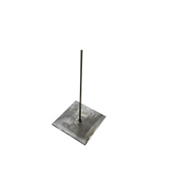 Steel metal base 200 x 200 mm, 400 mm high