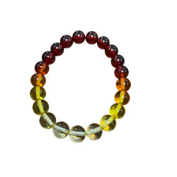 Bracelet en boules d'ambre de la baltique