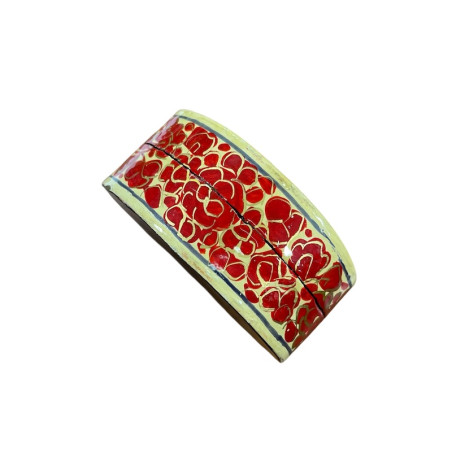 Oval handmade box from Kashmir.