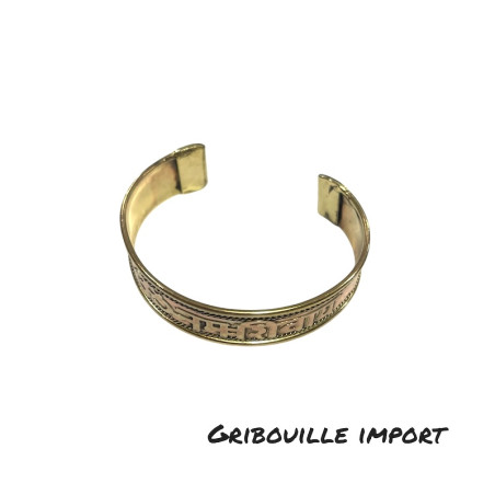 Bracciale in rame con simbolo Om Aum