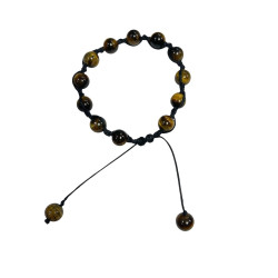 Pulsera Ajustable de Ojo de Tigre
