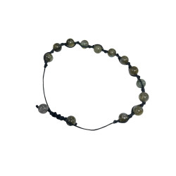 Bracelet en pierre labradorite.