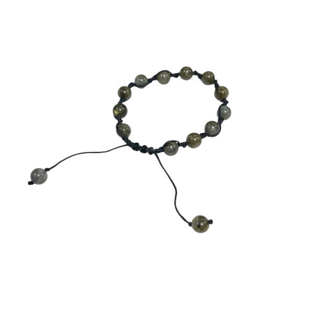 Pulsera Ajustable de Piedra Labradorita