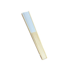 Weißer Bambus-Papierfächer