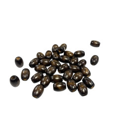 Perles en bois pour tresses et nattes.
