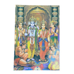 Cartoline indiane con Ram, Laxman, Sita e Hanuman.