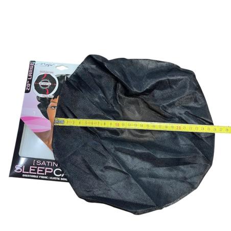 Berretto per capelli notturno nero traspirante