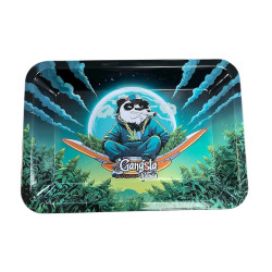 Plato de metal "Panda Gangsta" Ámsterdam