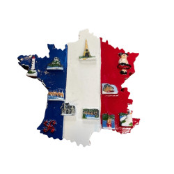 Mapa magnético de las regiones de Francia