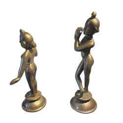 Radha Krishna Metallstatuen Hindu-Gottheiten