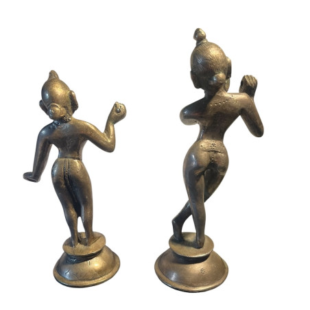 Radha Krishna Metal Hindu Deities