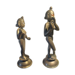 Radha Krishna Métal Divinités INDE