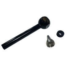 pipa in vetro nero staccabile