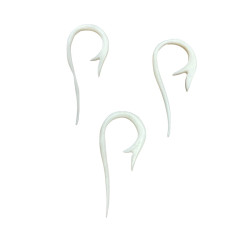 Tribal bone piercing.