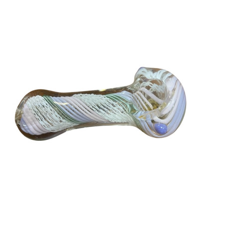 Handcrafted Blown Glass Pipe 9 cm