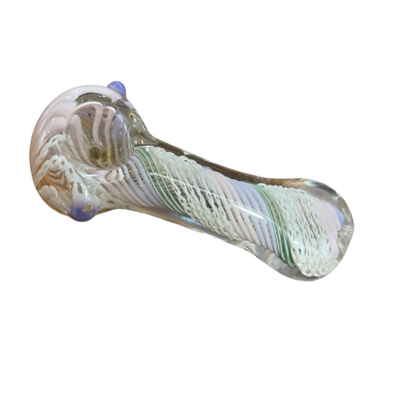 Handcrafted Blown Glass Pipe 9 cm