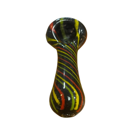 Rasta Handcrafted Blown Glass Pipe