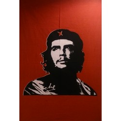 Tenture Batik Che Guevara Red Revolution Mural Rebel
