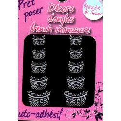 Decors Manucure Nails Stickers French Pose Nail Art Nail