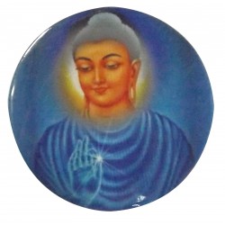 Badge Bouddha Divinité Image Original Inde Zen Bouddhisme Meditation